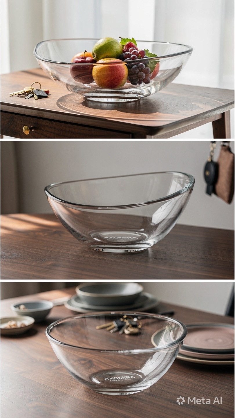Hand-Blown Glass Bowl